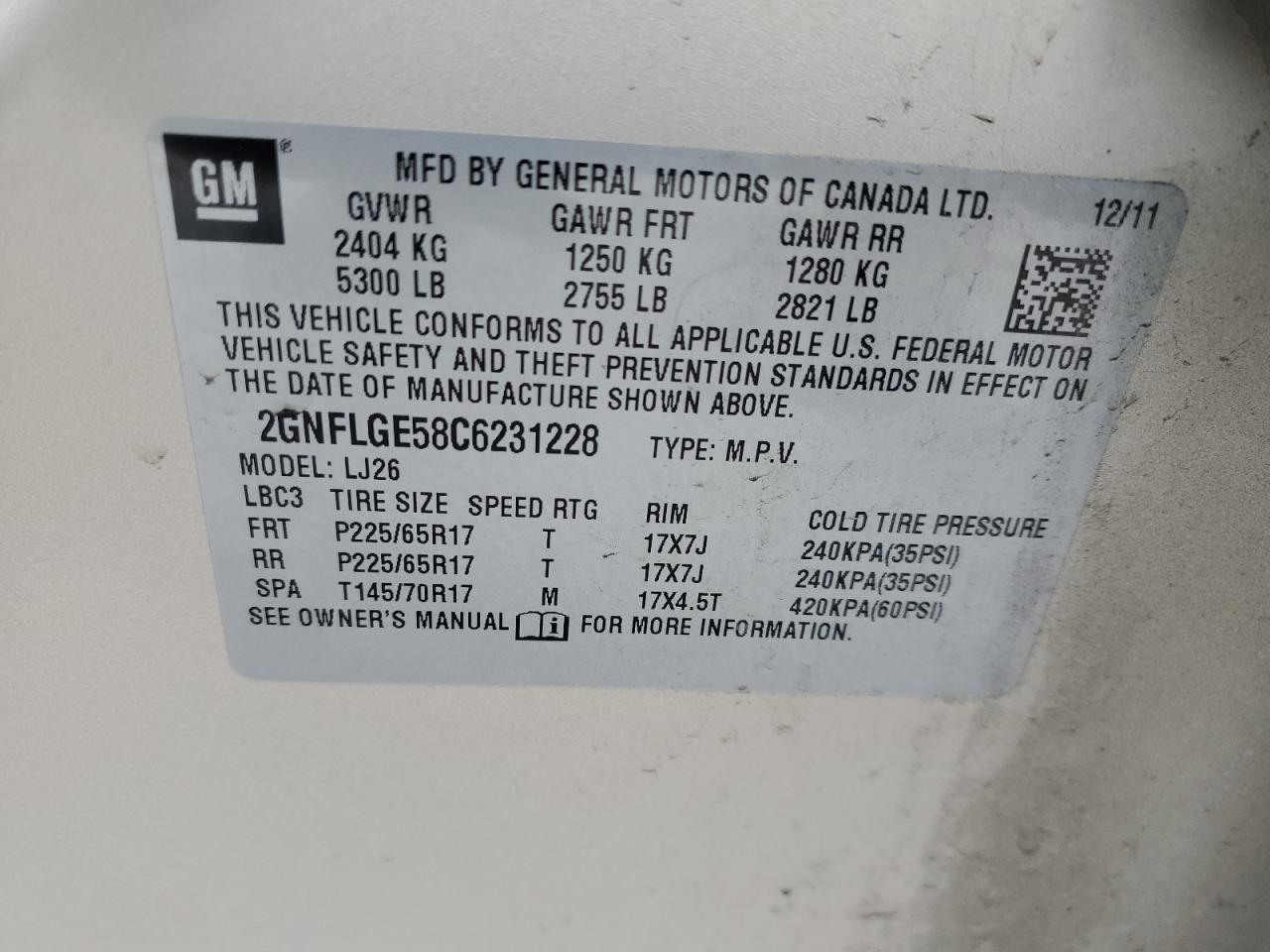 2012 Chevrolet Equinox - Image 13