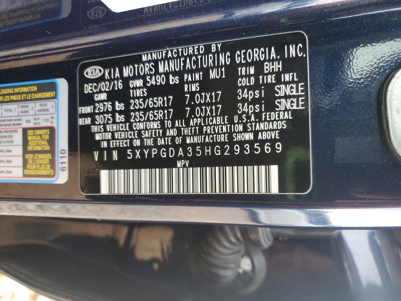 2017 Kia Sorento - Image 16
