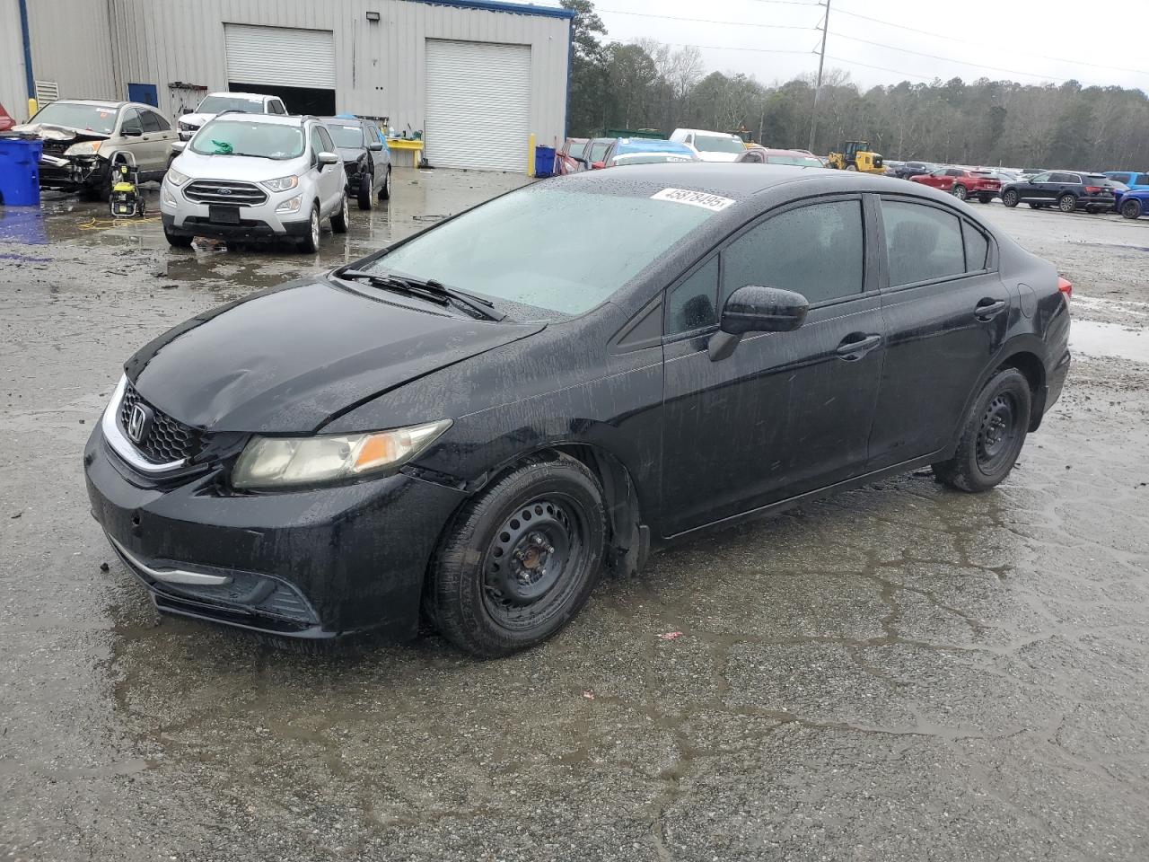 2014 Honda Civic Lx за продажба в Savannah, GA - Side