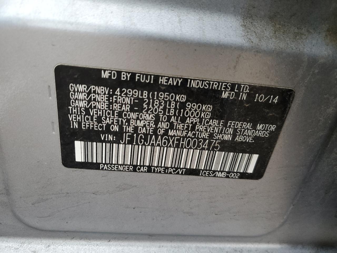 2015 Subaru Impreza - Image 12