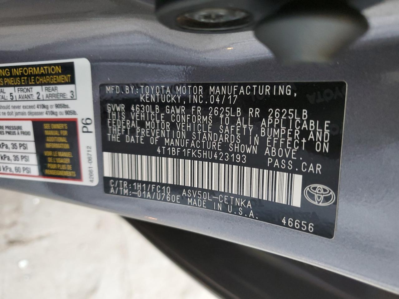 2017 Toyota Camry - Image 13