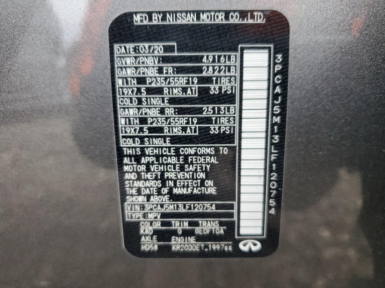 2020 Infiniti QX50 - Image 13