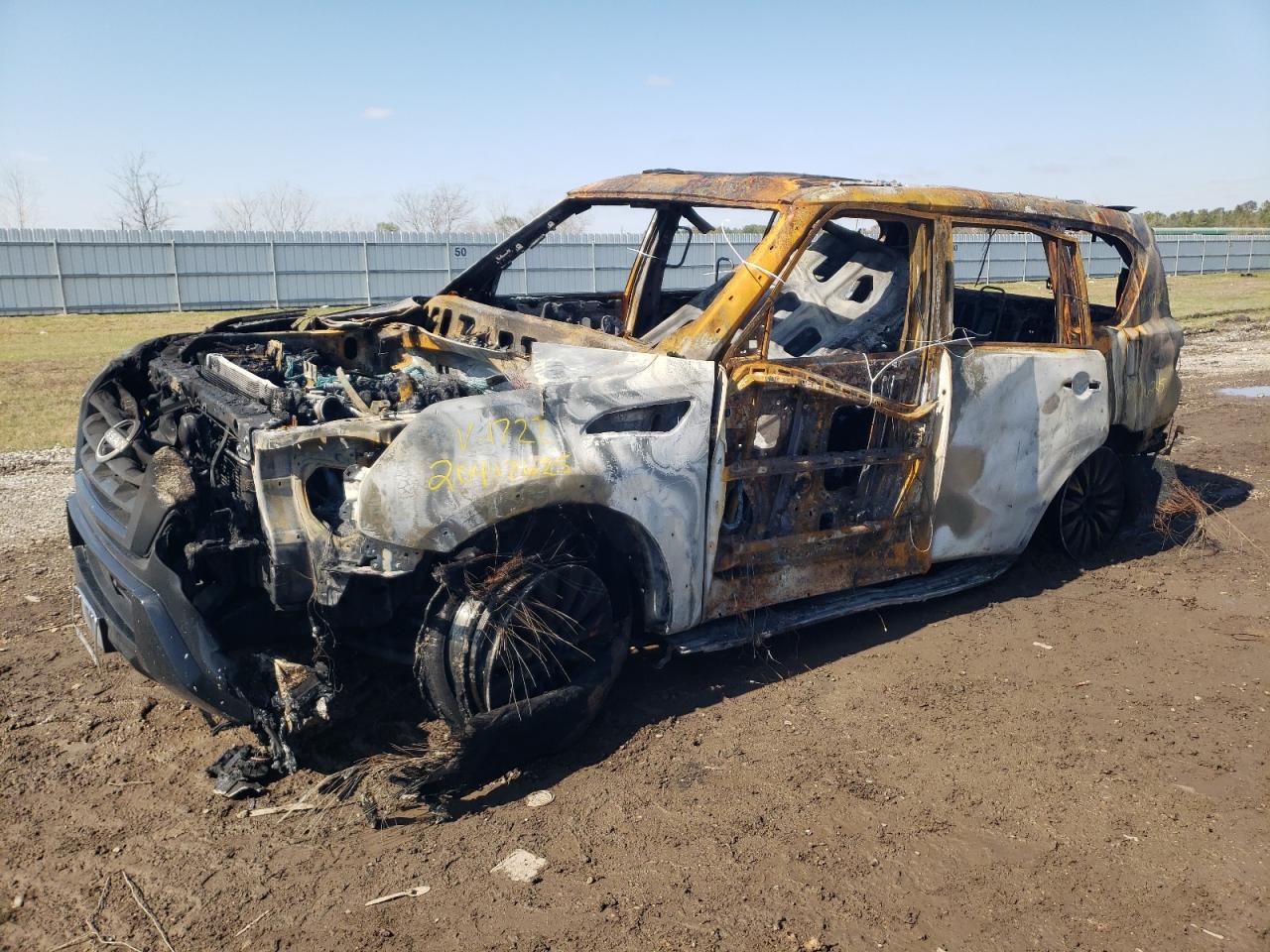 2022 Nissan Armada Sl იყიდება Houston-ში, TX - Burn