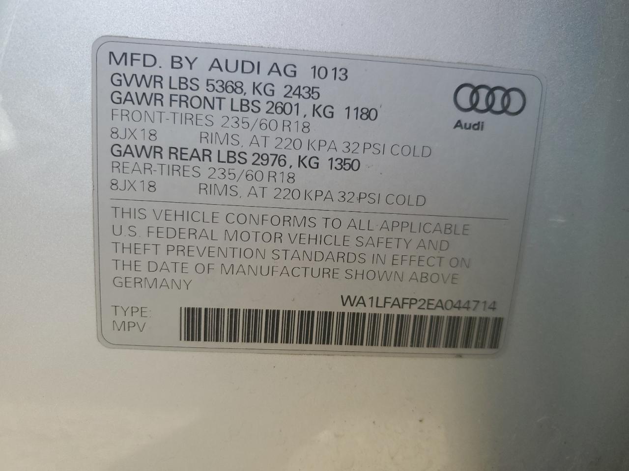 2014 Audi Q5 - Image 13