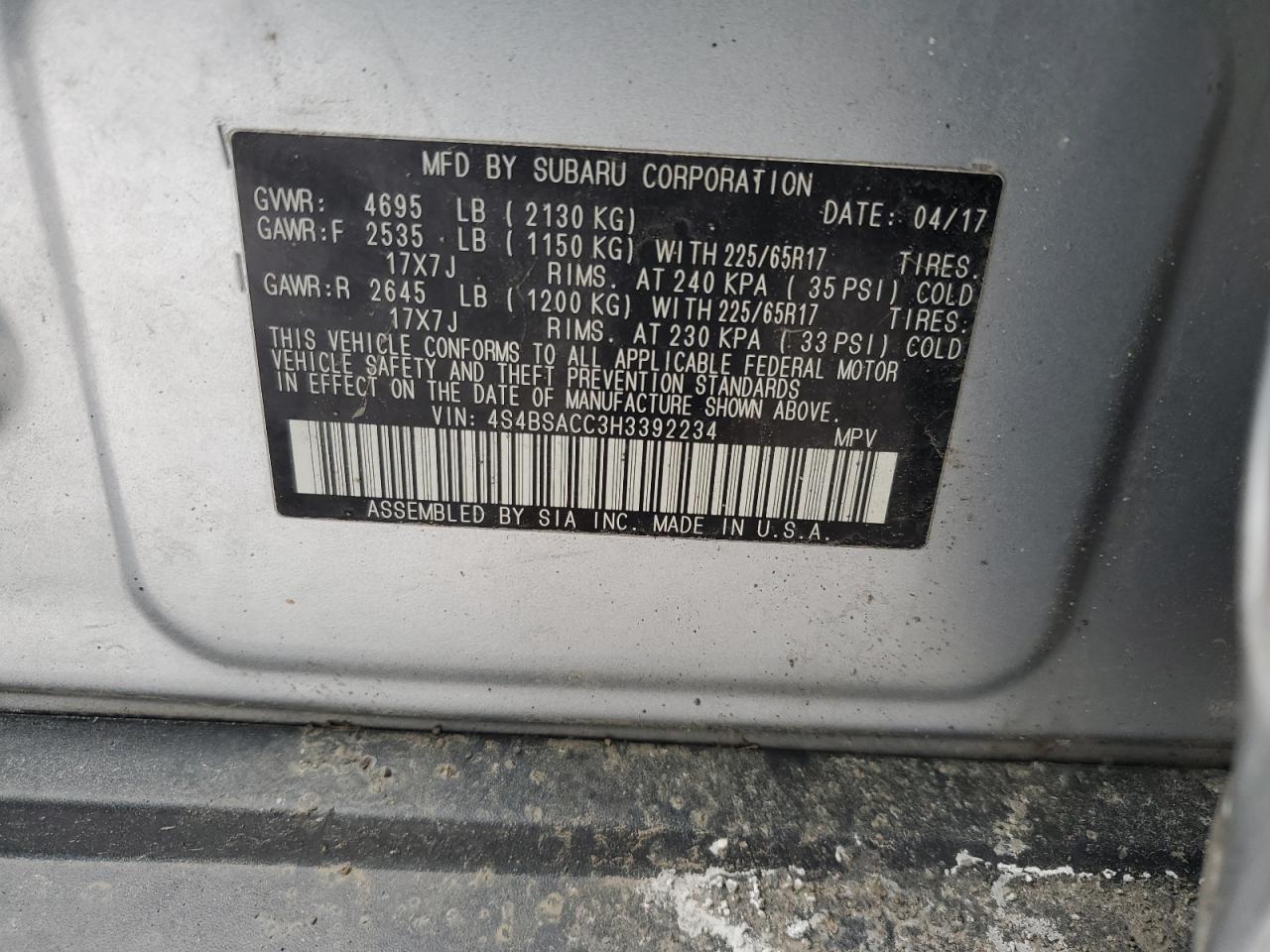 2017 Subaru Outback - Image 13