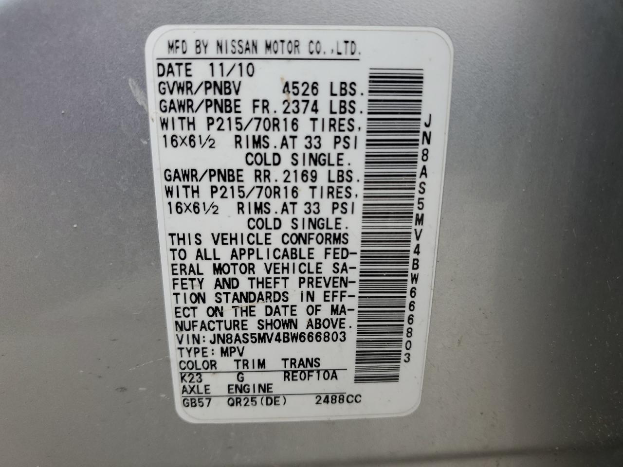 2011 Nissan Rogue - Image 13