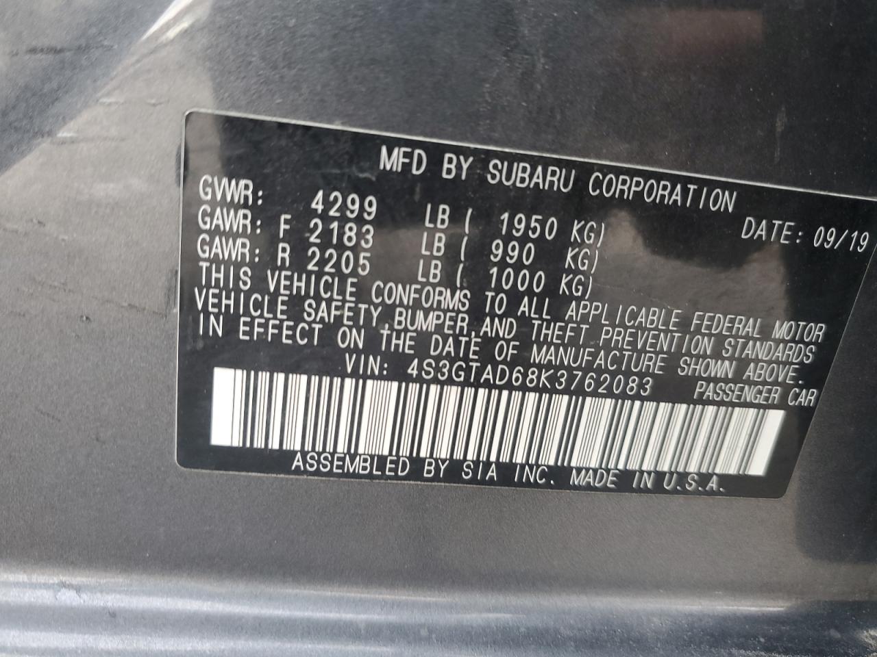2019 Subaru Impreza - Image 13