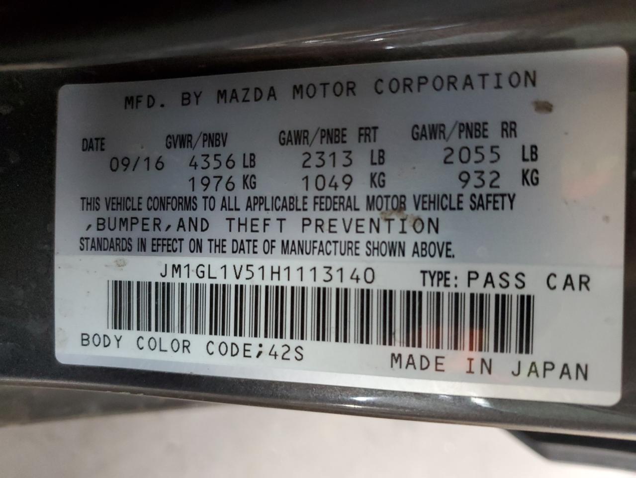 2017 Mazda 6 - Image 12