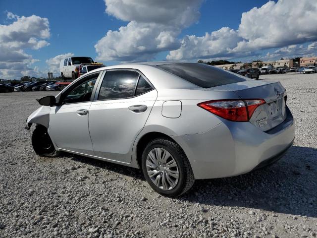  TOYOTA COROLLA 2016 Серебристый