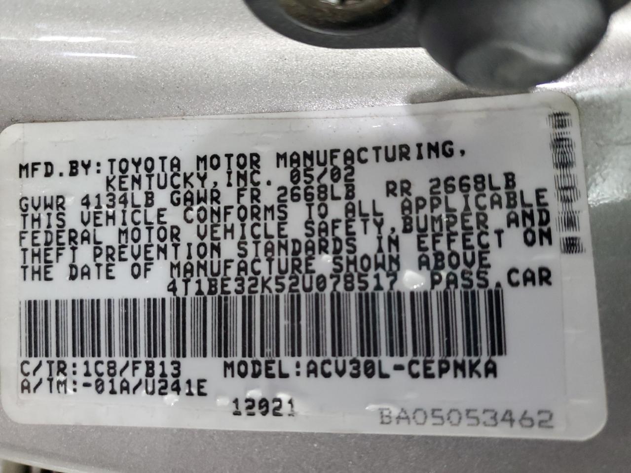2002 Toyota Camry - Image 13