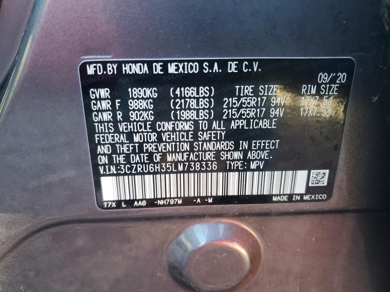 2020 Honda HR-V - Image 14