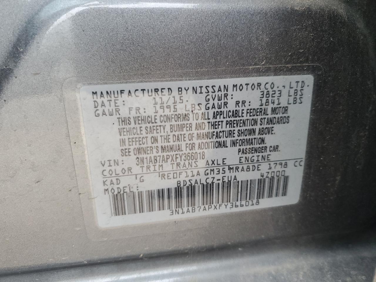 2015 Nissan Sentra - Image 12