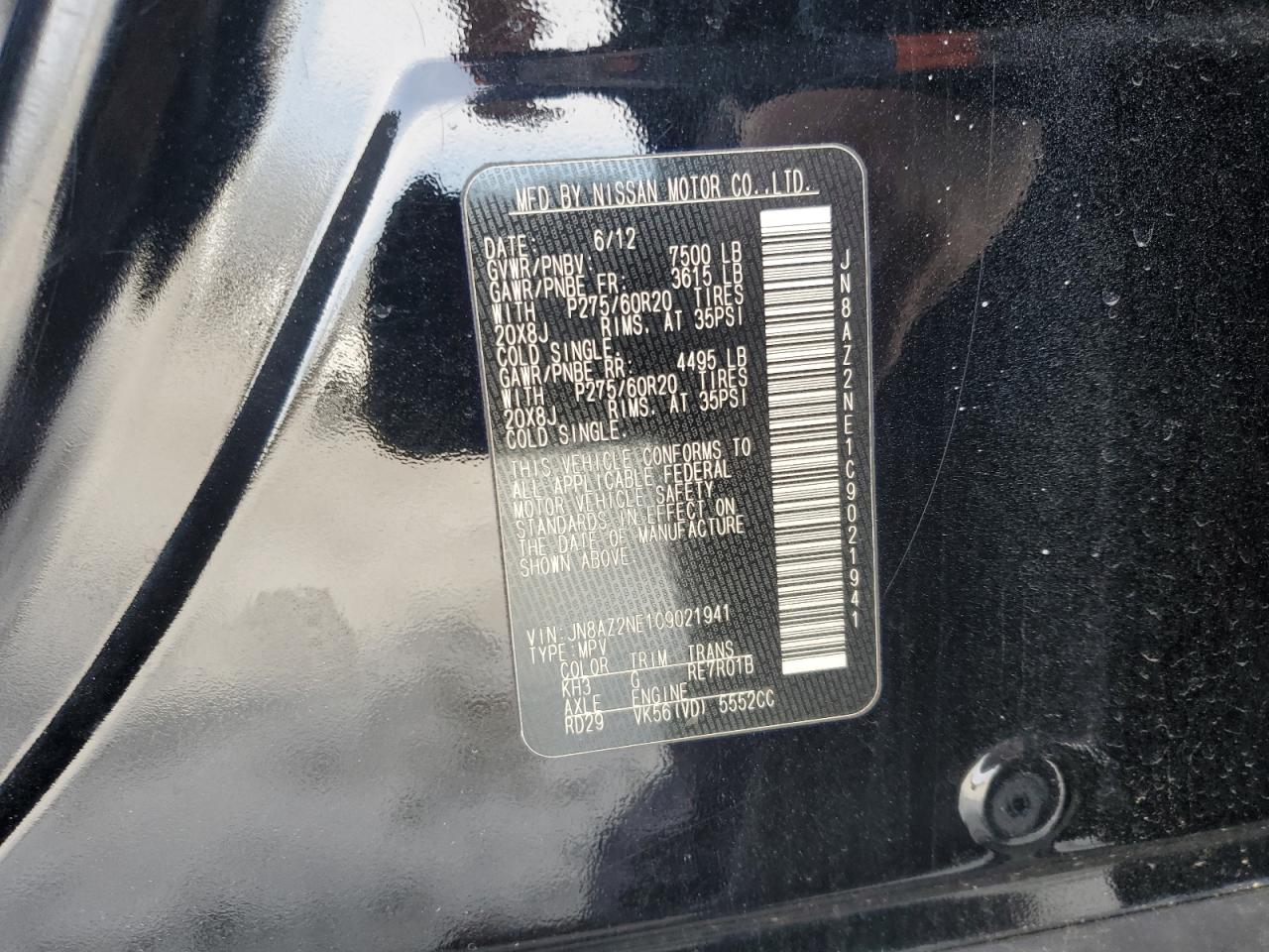 2012 Infiniti QX56 - Image 13