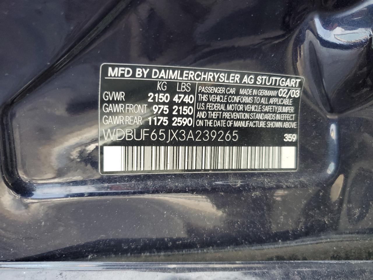 2003 Mercedes-Benz E-klasse - Image 12