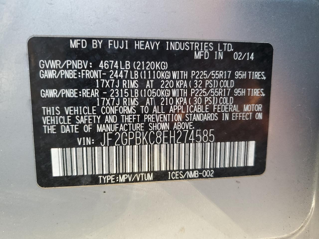 2014 Subaru XV - Image 14