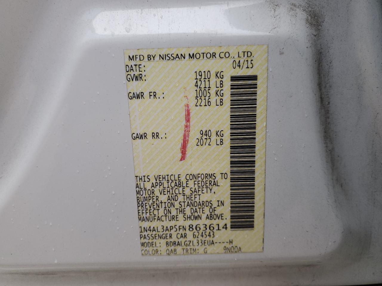 2015 Nissan Altima - Image 12
