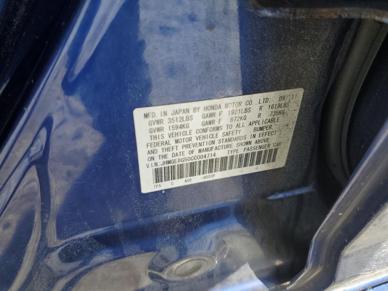 2012 Honda Fit - Image 14