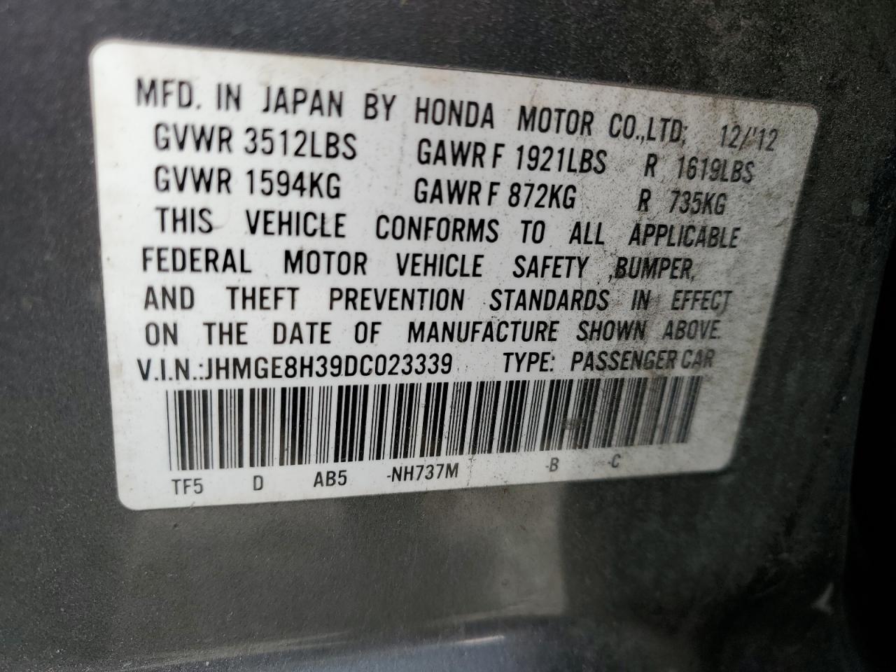 2013 Honda Fit - Image 14