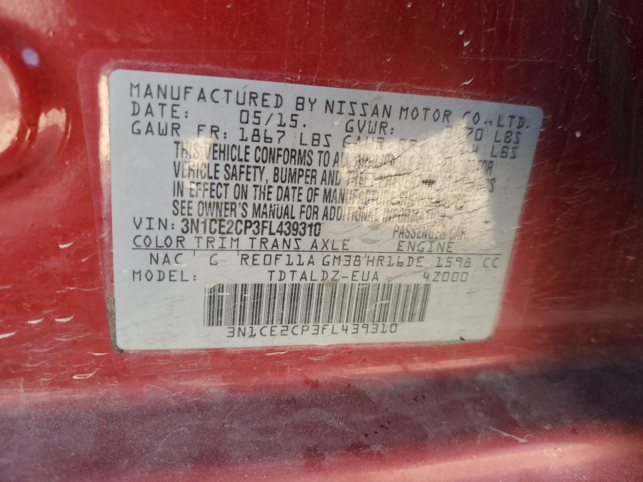 2015 Nissan Versa - Image 12