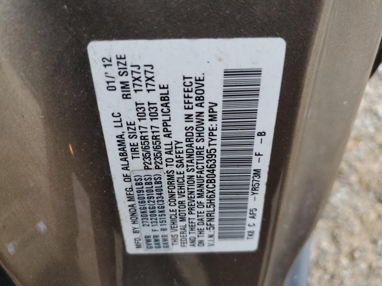 2012 Honda Odyssey - Image 13