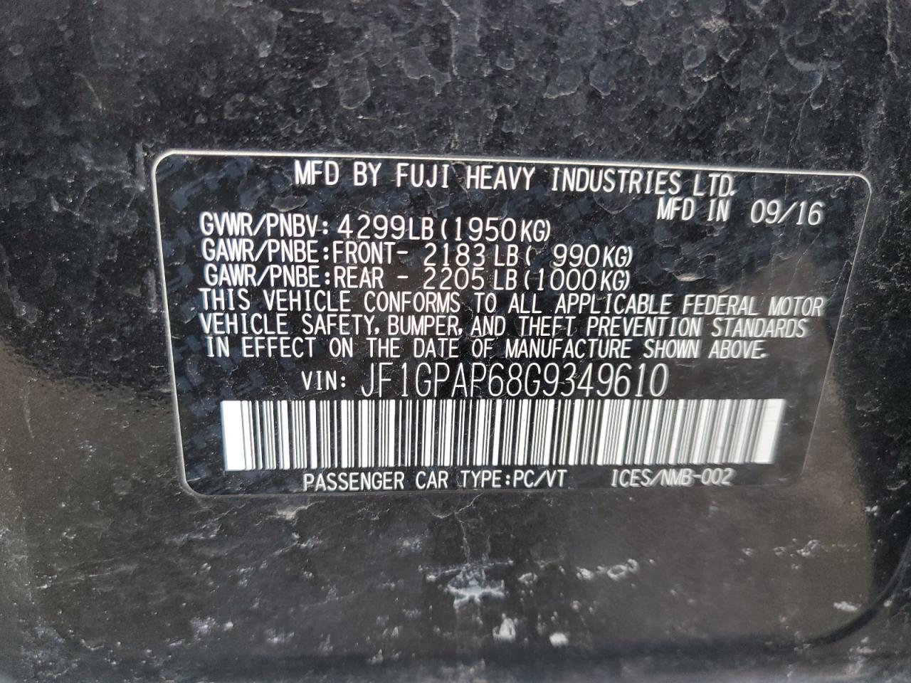 2016 Subaru Impreza - Image 14