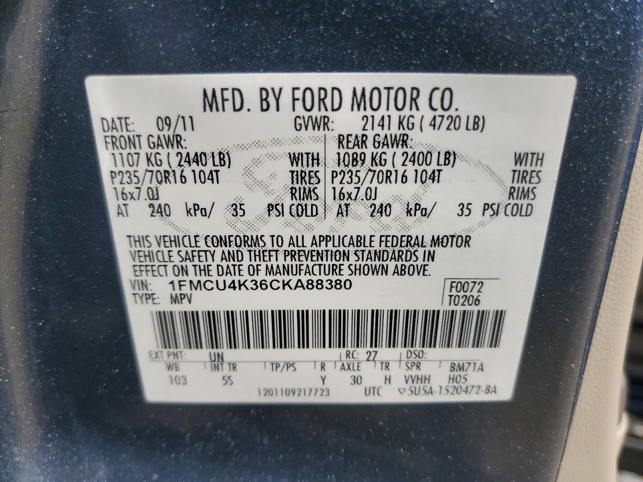 2012 Ford Escape - Image 13