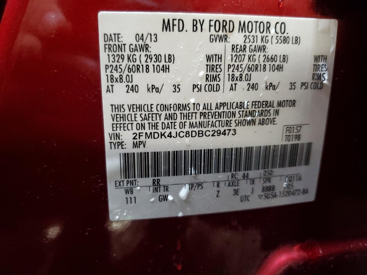 2013 Ford Edge - Image 13