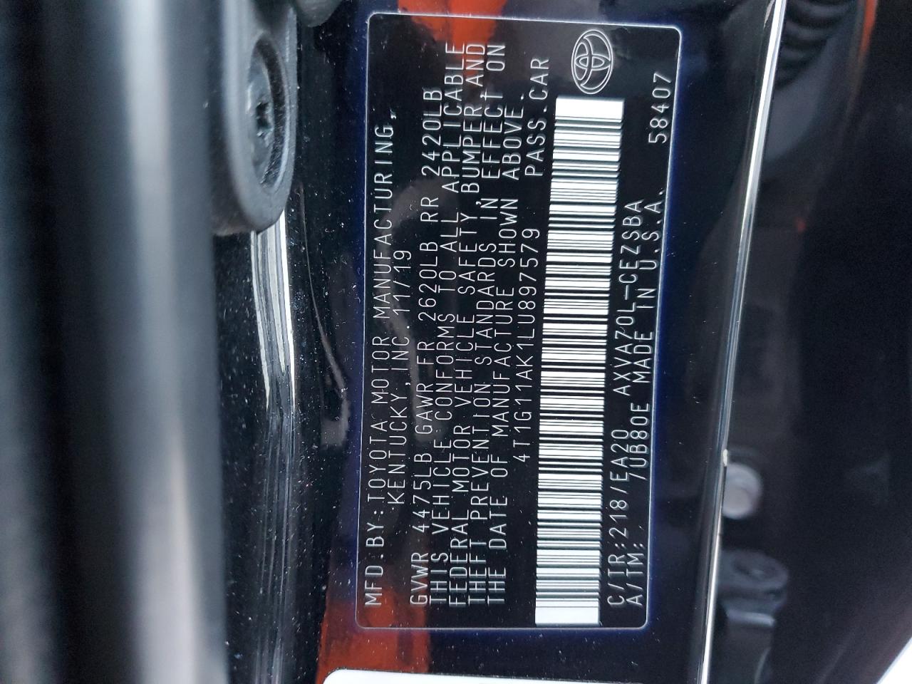 2020 Toyota Camry - Image 12