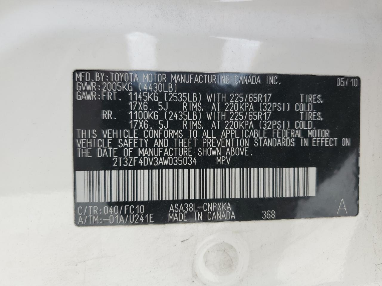 2010 Toyota RAV 4 - Image 13