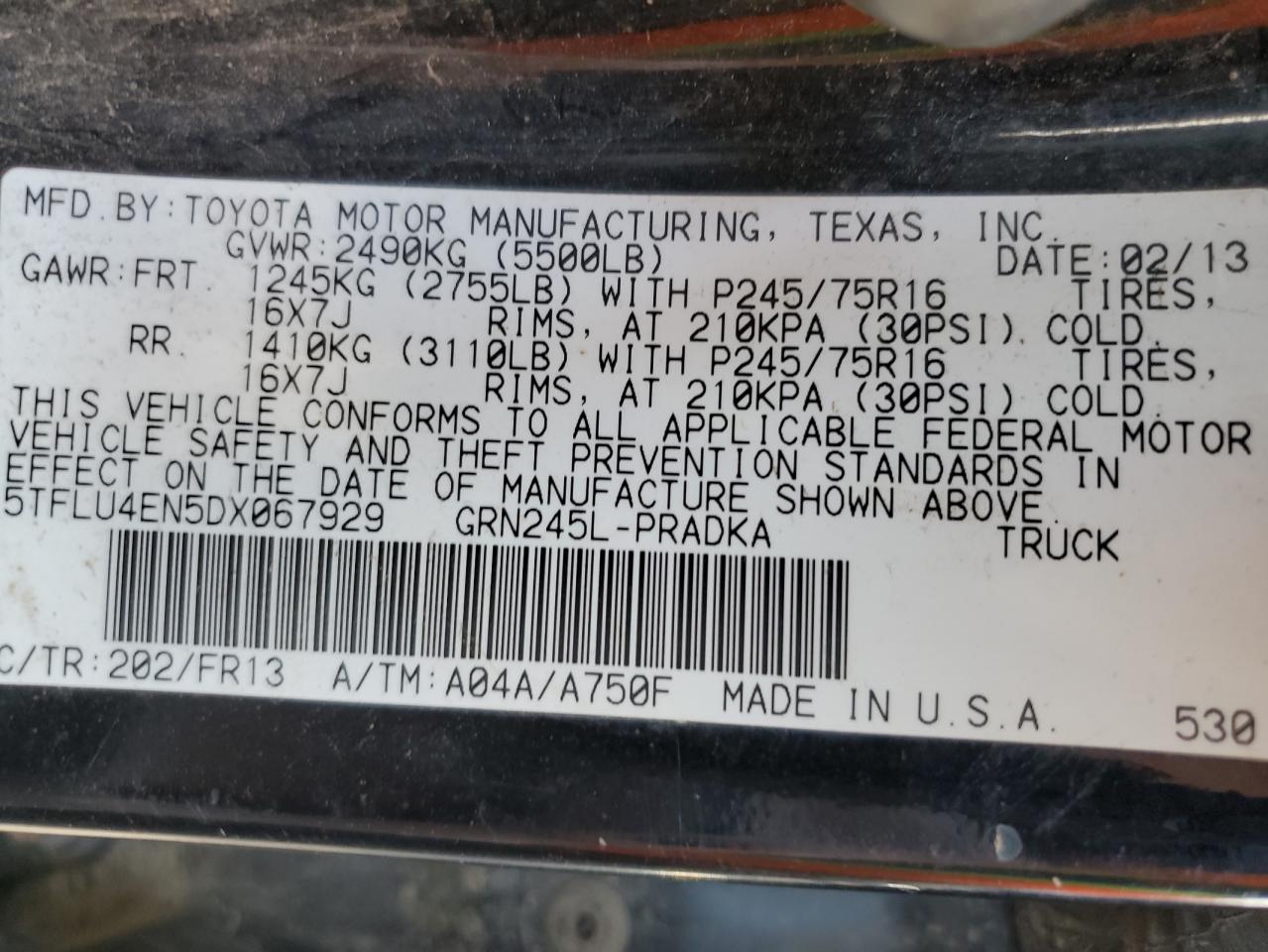 2013 Toyota Tacoma - Image 12