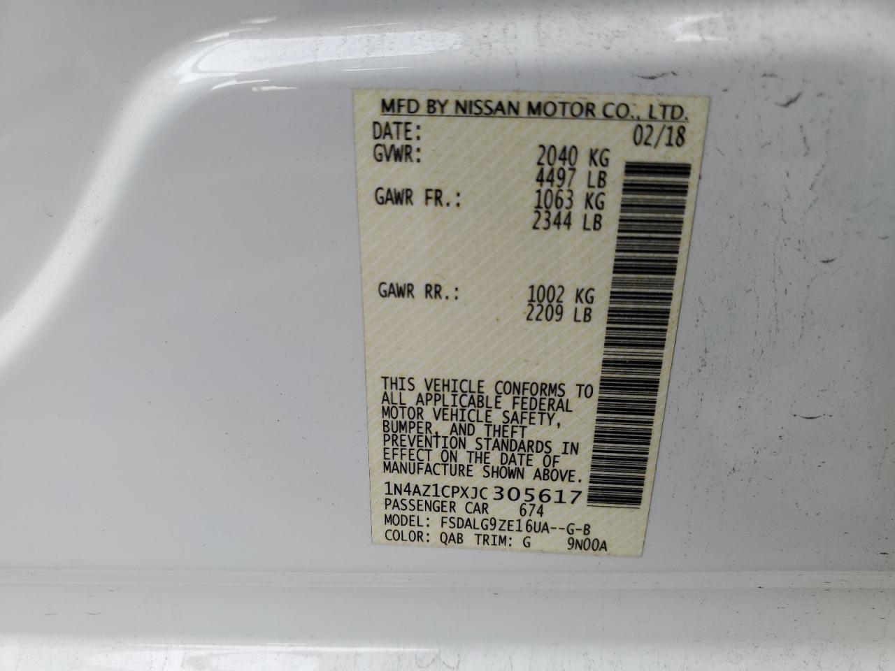 2018 Nissan Leaf - Image 12