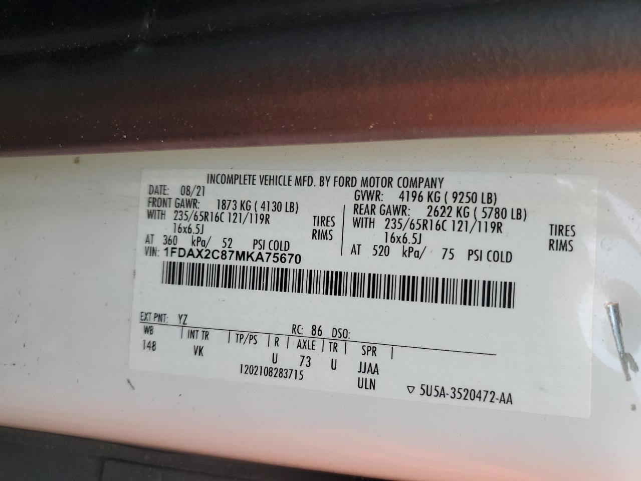 2021 Ford Transit - Image 13
