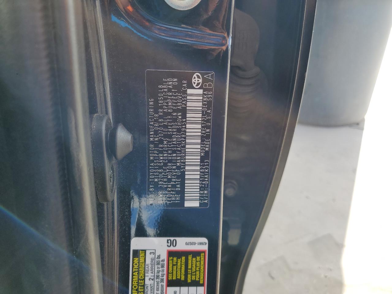 2019 Toyota Corolla - Image 12