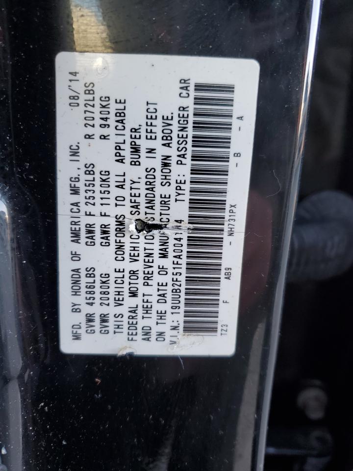 2015 Acura Tlx Tech VIN: 19UUB2F51FA004184 Lot: 69191574