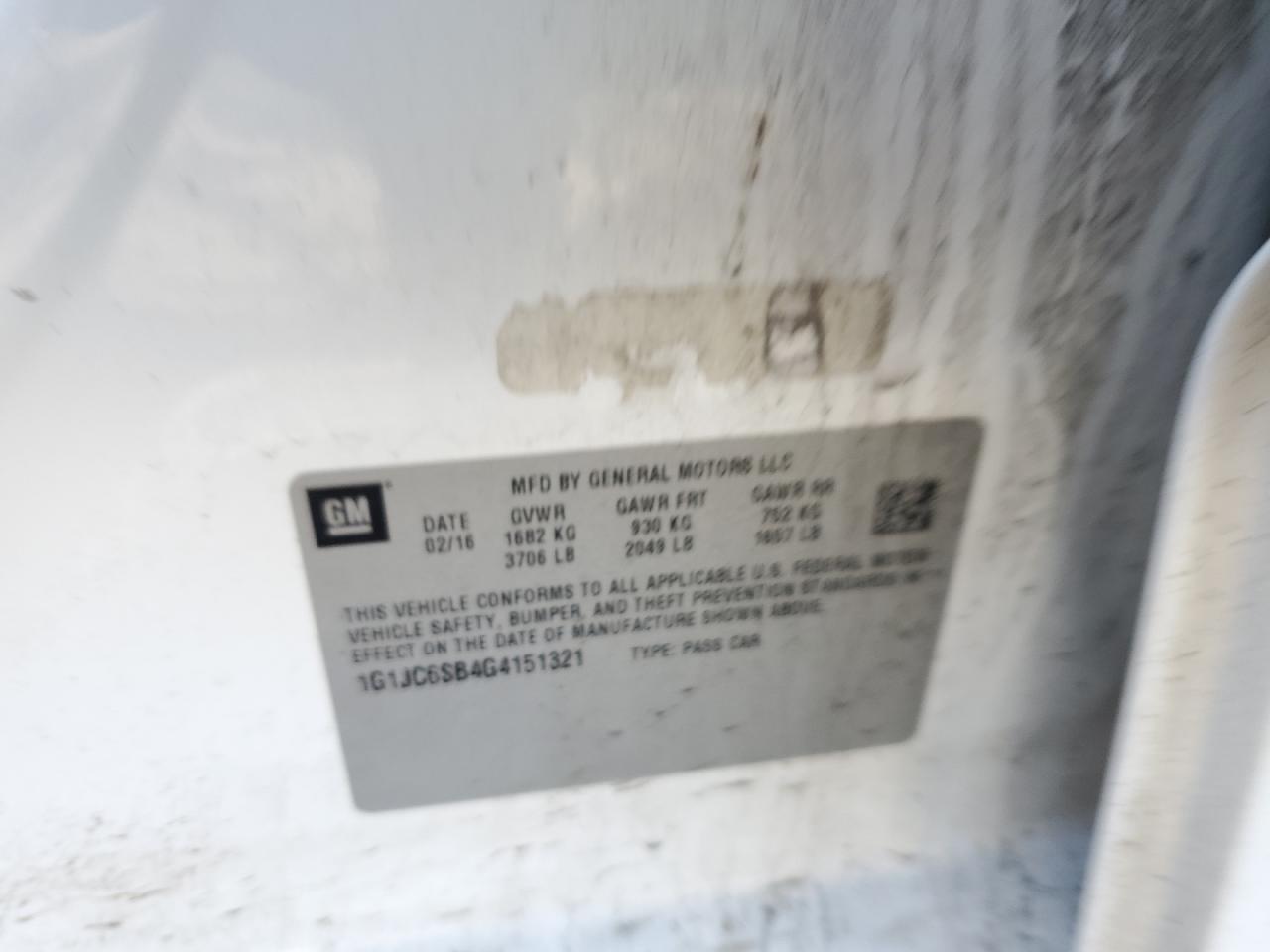 2016 Chevrolet Sonic - Image 12