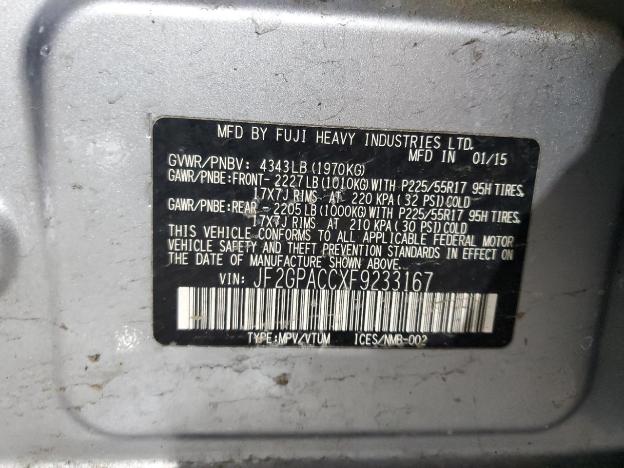 2015 Subaru XV - Image 12