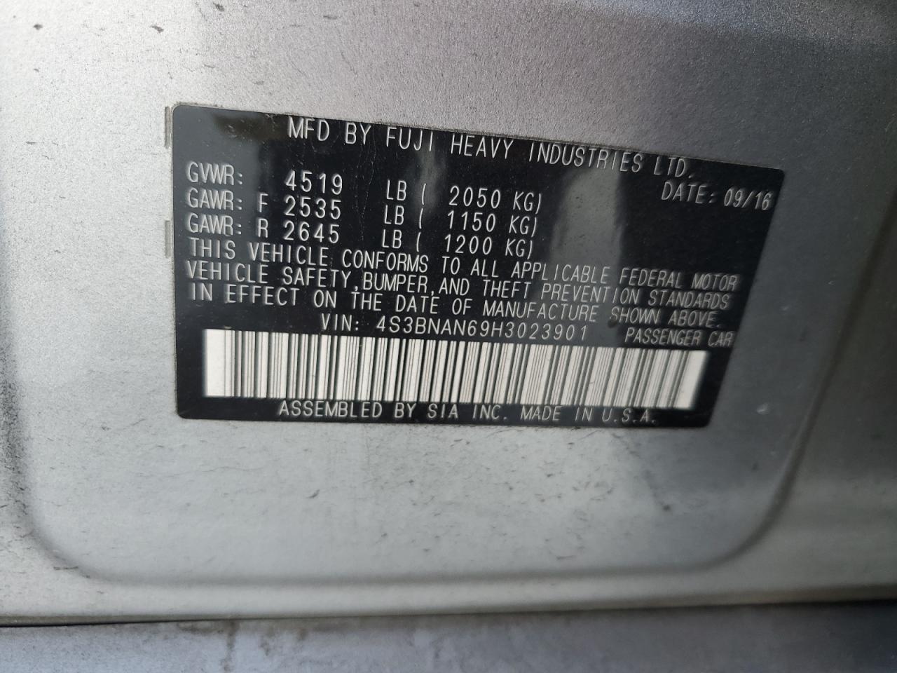 2017 Subaru Legacy - Image 14