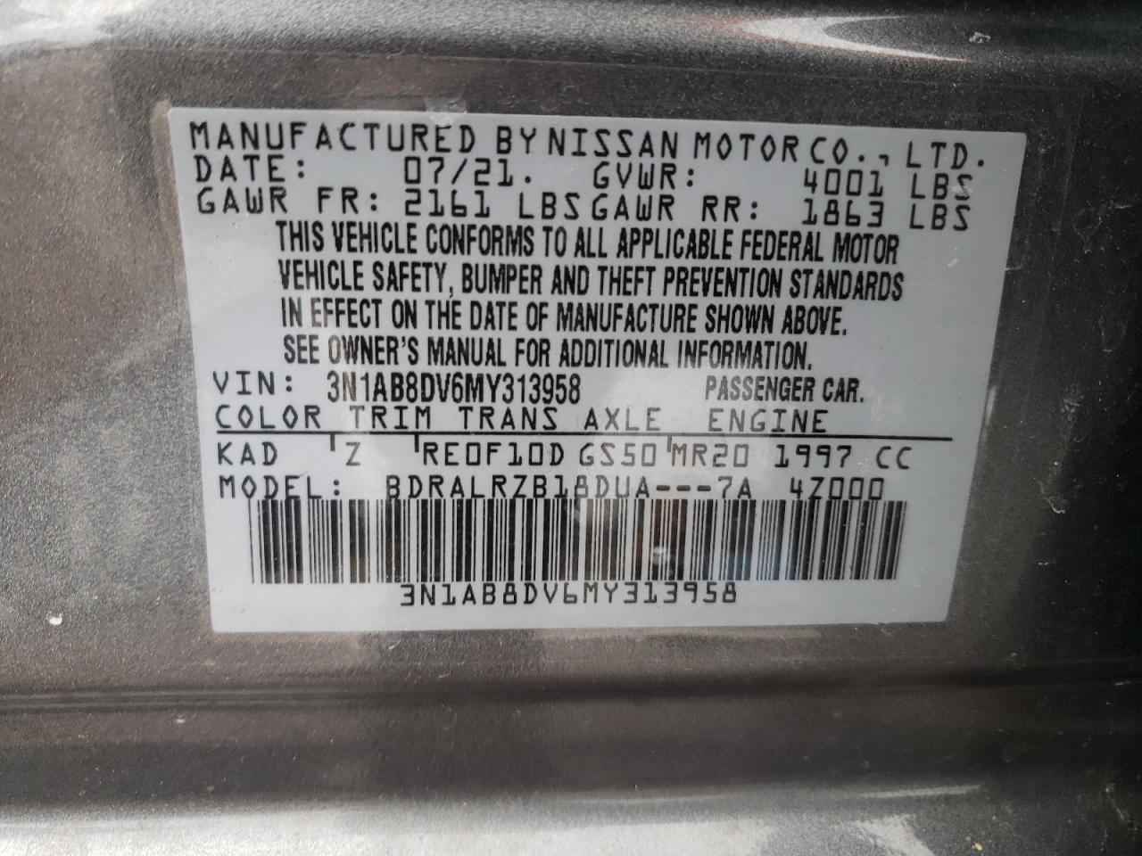 2021 Nissan Sentra - Image 13