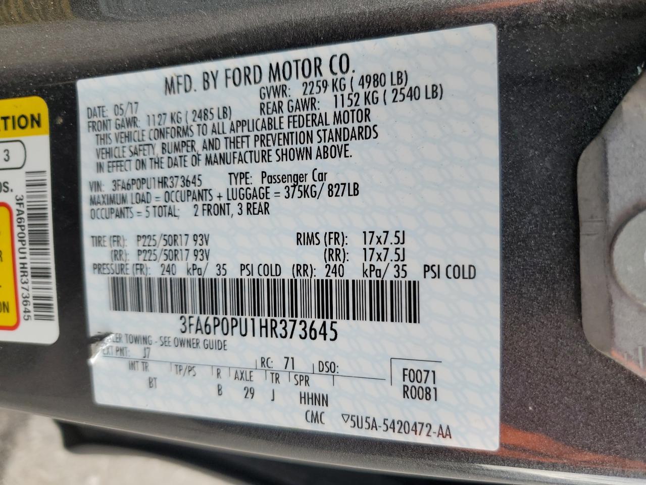 2017 Ford Fusion - Image 12