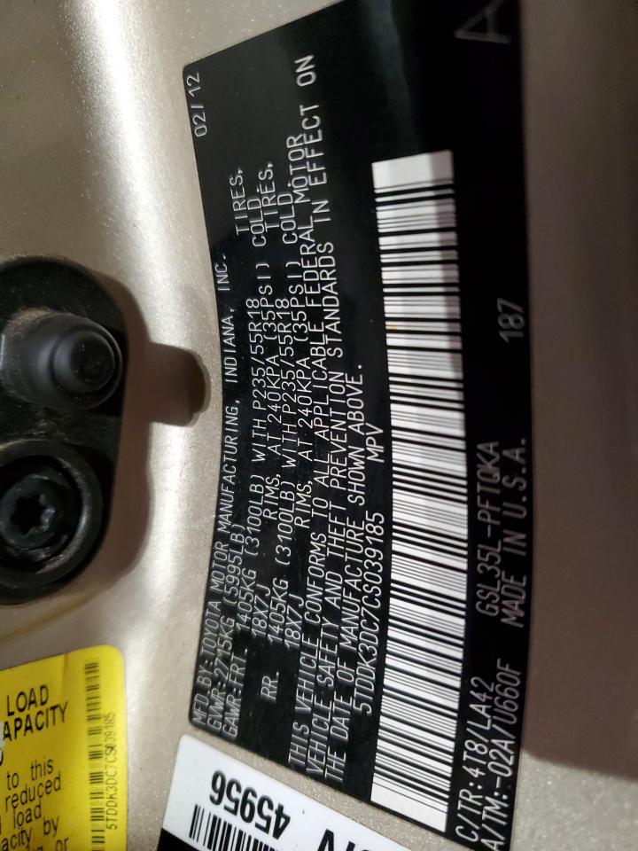 2012 Toyota Sienna - Image 13