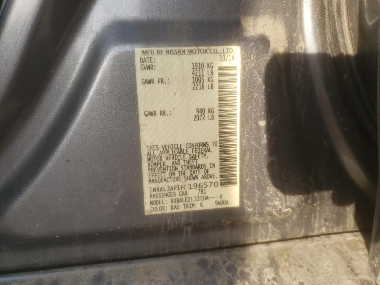 2015 Nissan Altima - Image 14