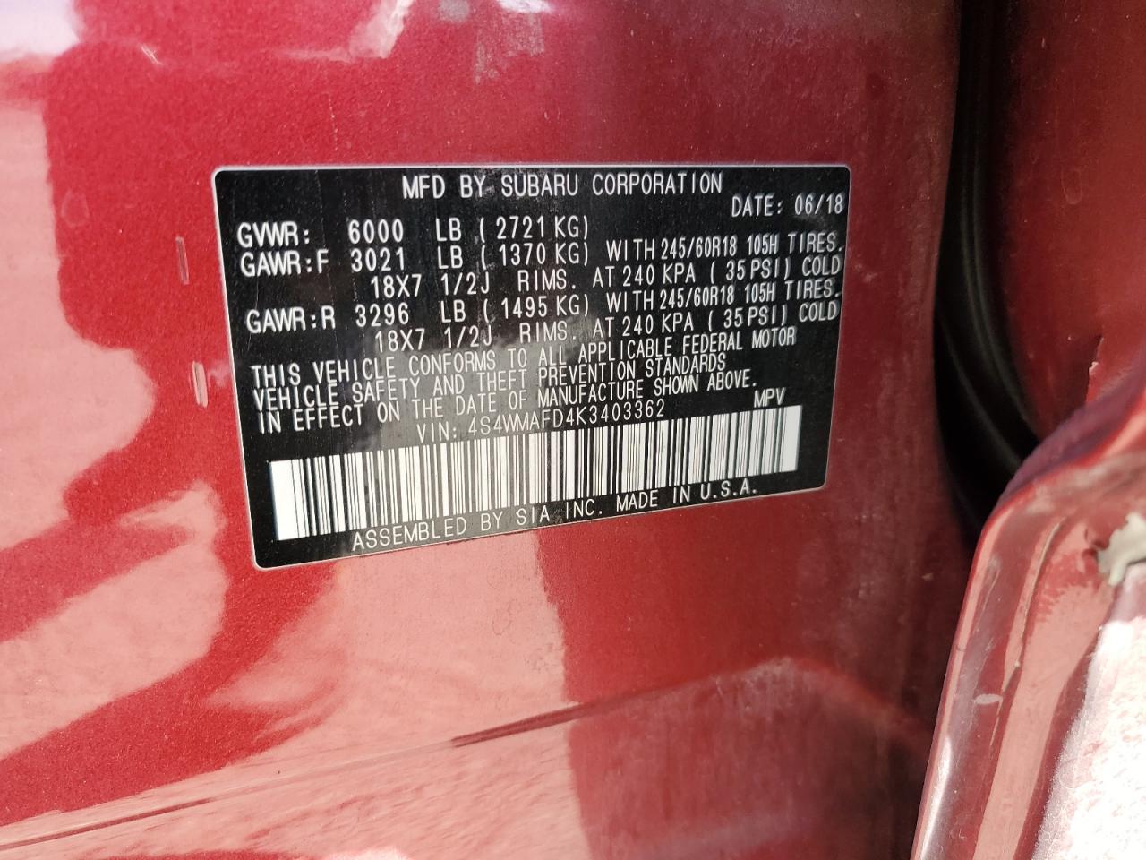 2019 Subaru Ascent - Image 13