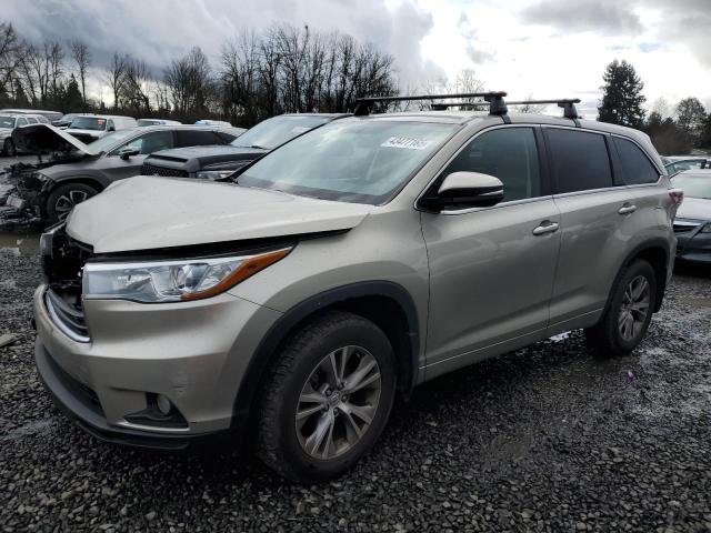  TOYOTA HIGHLANDER 2015 Gold