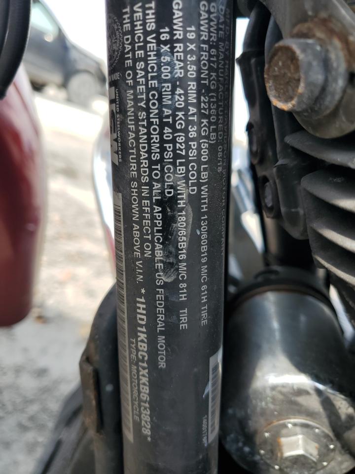 2019 Harley-Davidson Flhx VIN: 1HD1KBC1XKB613828 Lot: 45149125
