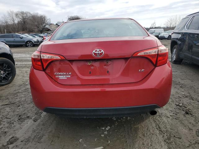  TOYOTA COROLLA 2018 Red