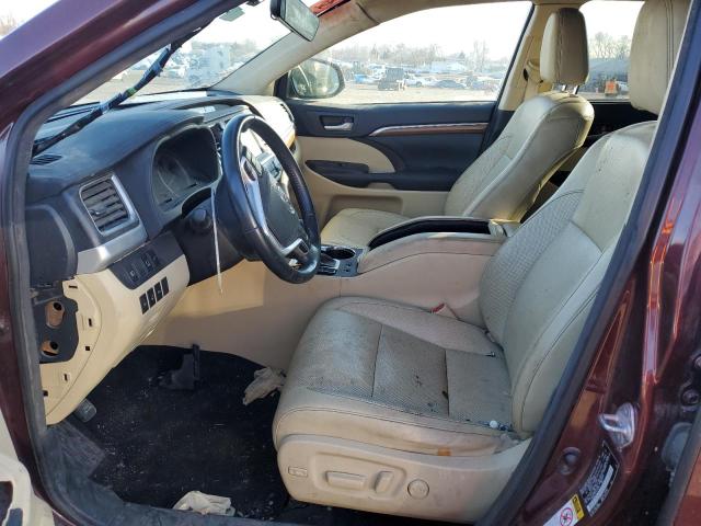  TOYOTA HIGHLANDER 2017 Бургунді