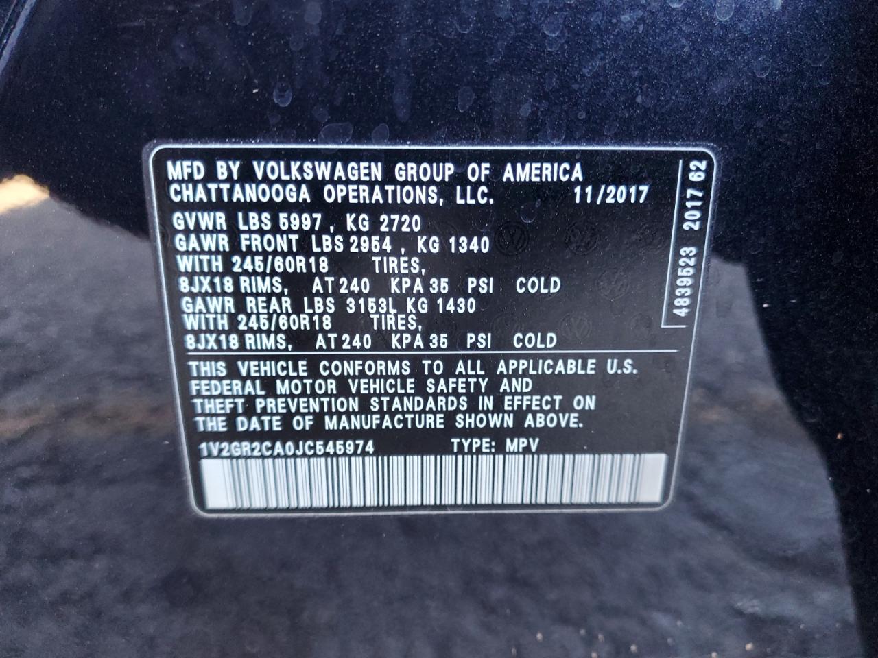 2018 Volkswagen Atlas - Image 13