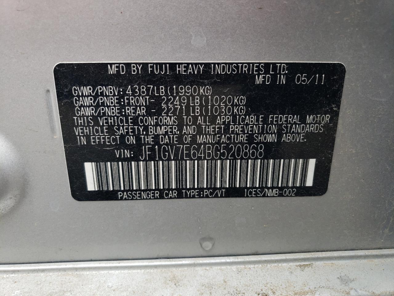 2011 Subaru WRX - Image 12