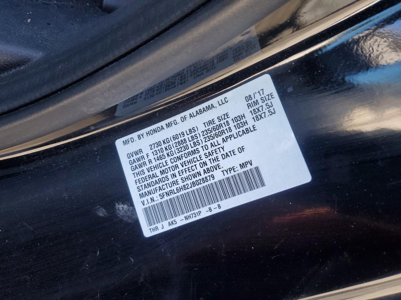 2018 Honda Odyssey - Image 13