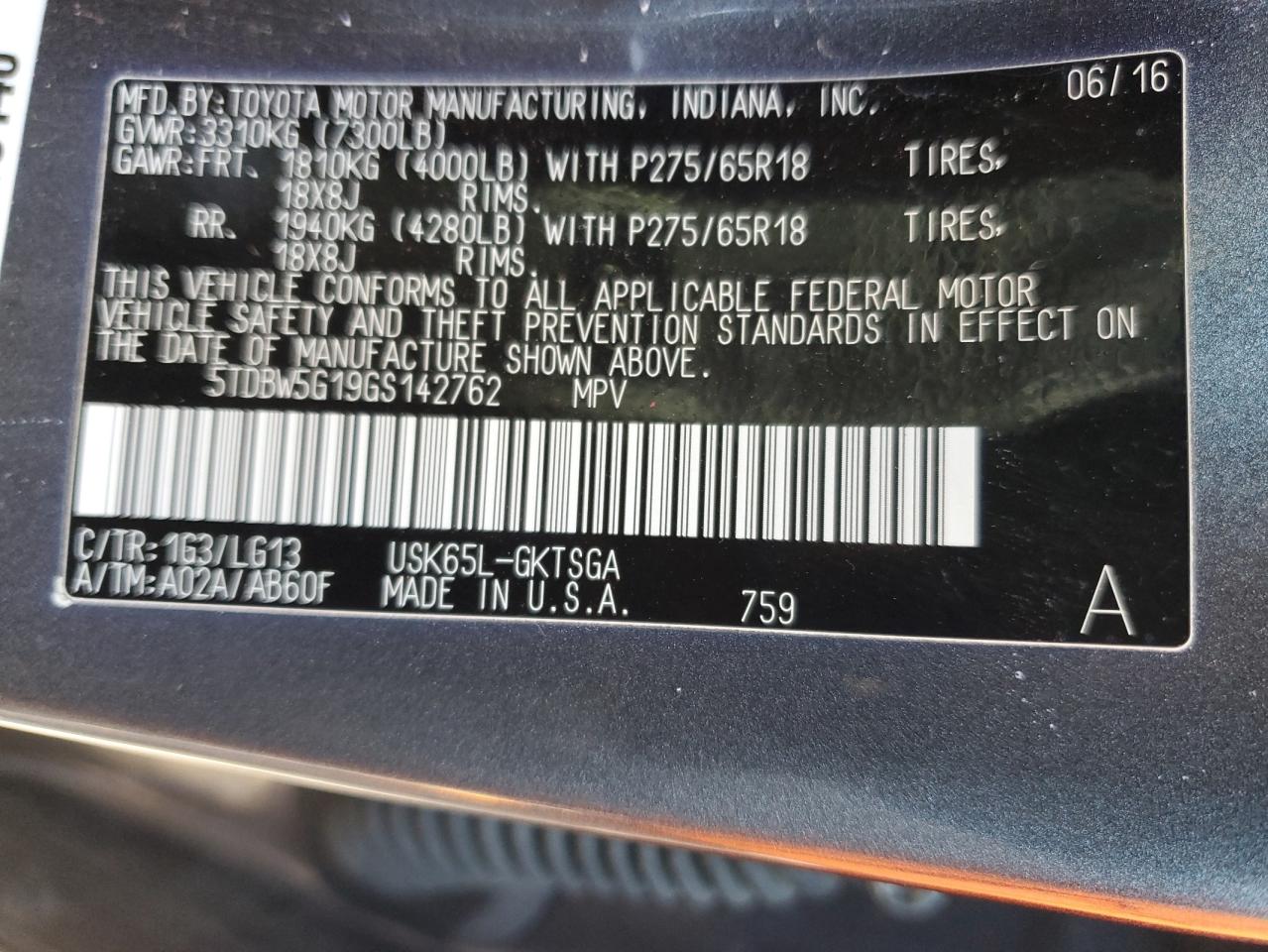 2016 Toyota Sequoia - Image 15